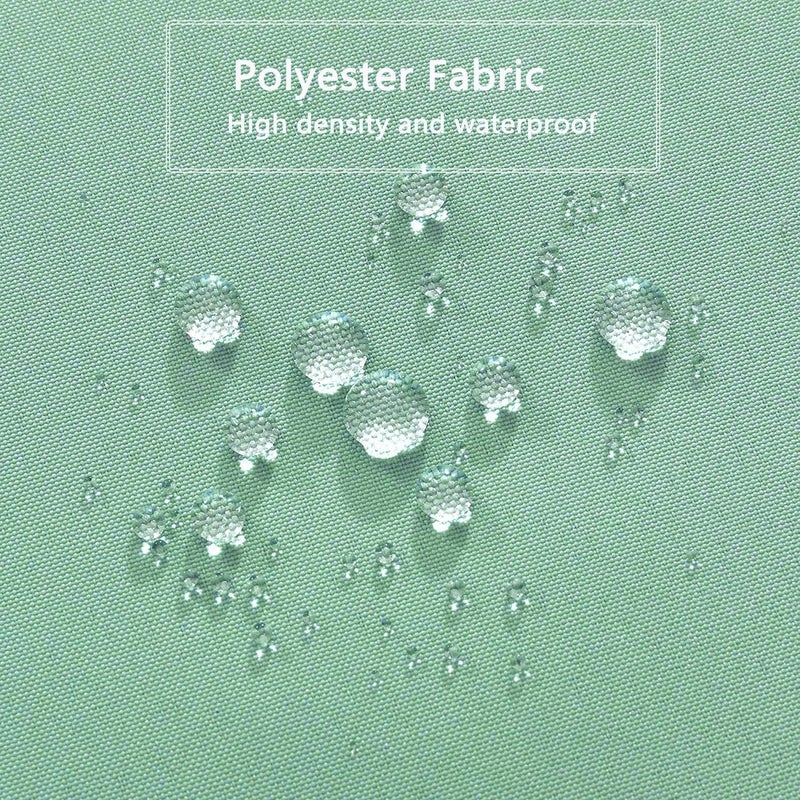 LLSCL Green Fabric Shower Curtain Liner with Magnets, Waterproof Hotel Quality, 72 x 72 Machine Washable - Image 4
